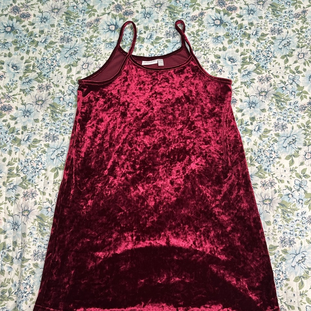 Place Velvet Wine Red Dress